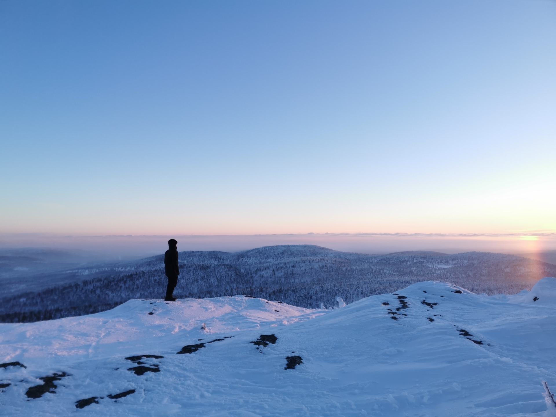 Top of the fell in Lapland